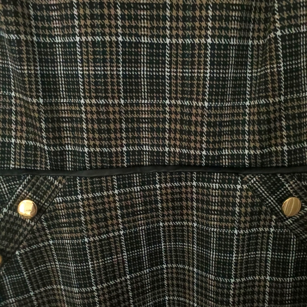 Enfocus Studio Green Plaid Sleeveless Dress - Picture 4 of 7